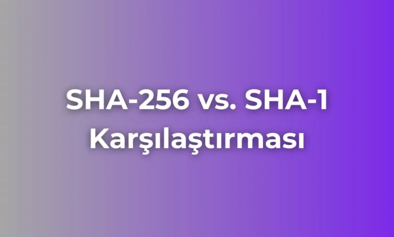 sha-1 ve sha-256